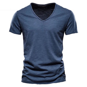 Vente chaude T-shirt pour hommes en coton/fibre de bambou de haute qualité Dernière conception imprimée Style décontracté grande taille du Pakistan - Product Image 3