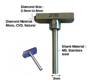 Eaglion 3mm 130 cabeza de martillo herramientas de joyería herramientas de diamante para anillos de oro y plata brazaletes cadenas utilizadas en la fabricación de equipos de herramientas manuales - Product Image 2