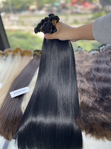 Extensions de cheveux vierges vietnamiens 100% naturels, style naturel, en vrac, foncés, super double trame, toutes longueurs, 12-32 pouces - Product Image 4