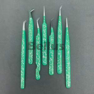 360 pince à cils contrôle du volume outil de cils en acier écologique poignée en fibre scintillante avec option de marque personnalisée en gros - Product Image 2