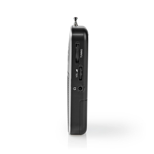 Radio analogica portatile AM/FM 1.5W nera (Nedis RDFM1110SI) - Product Image 2