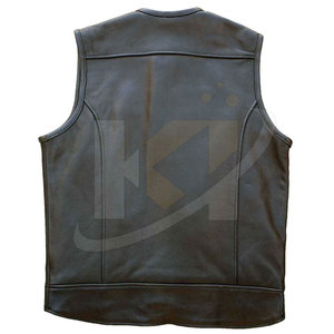Custom Men's Durable Winter Leather <b>Vest</b> Best Quality Design Hot Selling Breathable Outerwear Casual - Product Image 5