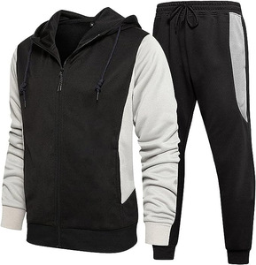 Sweat-shirt à capuche et pantalon de survêtement surdimensionnés personnalisés Ensemble de survêtements de jogging en coton pour hommes - Product Image 2