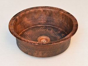 Bassins en cuivre faits à la main pour des idées de décoration rustique utilisant une artisanat métallique durable adapté aux intérieurs de luxe - Product Image 3