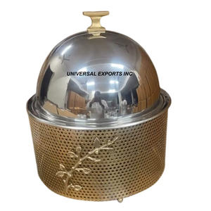 Réchaud alimentaire en acier inoxydable de haute qualité, design luxueux, réchaud alimentaire très vendu, nouveau réchaud en métal décoratif de luxe - Product Image 1