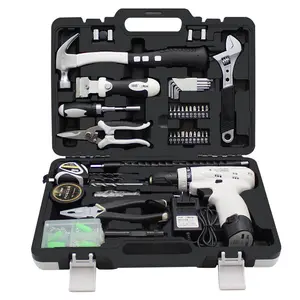 High Quality 12v Cordless, Electric Drill Set With Lithium Electric Drill And Hand Tools/