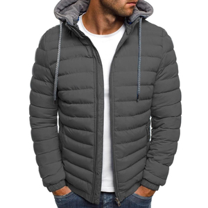 Chaqueta de Invierno Impermeable para Hombre, Color Sólido, Personalizable, Estilo Urbano, Talla XS, Precio de Fábrica - Product Image 2