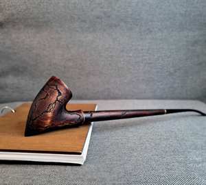 Pipa de Madera para Fumar Cigarros con Acabado Pulido, Pipa de Tabaco Hecha a Mano de Primera Calidad - Product Image 5