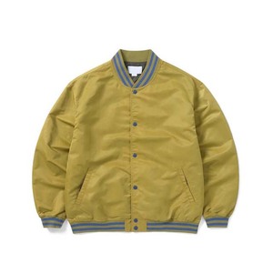 Chaqueta Universitaria de Béisbol para Hombre, con Mangas de Cuero, Frente Recubierto, Bordado Personalizado, Clásica, Gruesa, Antibacteriana para Invierno - Product Image 1
