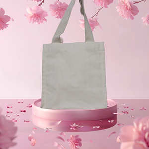 Sacs de courses en coton premium avec fermeture épaule et dimensions personnalisables - PrasanIndia pour une joie spontanée et des achats agréables - Product Image 1