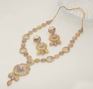 Conjunto de joyería de Latón chapado en oro de 3 tonos personalizado collares religiosos ortodoxos de lujo diseño tricolor de moda de Turquía - Product Image 1