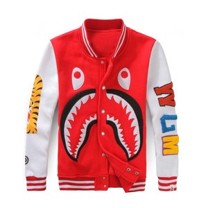 Chaqueta universitaria bordada personalizada para hombres y mujeres Chaqueta de béisbol universitaria Letterman de lana y cuero Premium para hombres - Product Image 1