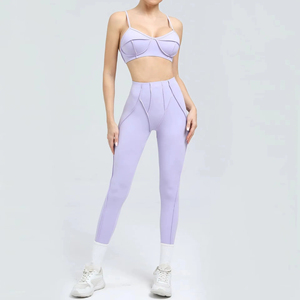 Entièrement assorti femmes Yoga hiver ensemble 5 pièces nu sentiment à manches longues vestes Yoga ensemble pantalon ensembles Fitness Yoga porter pour les femmes - Product Image 1