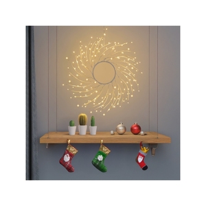 Guirnalda de rama de tilo blanco de 45cm, 160 <span class=keywords><strong>Micro</strong></span> LED blancos cálidos, espectáculo de luces LED de diamante intermitente automático para guirnaldas decorativas - Product Image 2