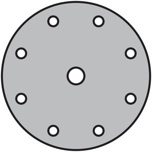 KLINGSPOR PS 22 K GLS 1 Disco de Pulir de Corindón de 150 mm, Grano 40, 8+1 Agujeros para Lijar Madera/Metal, Paquete de 50 - Product Image 4
