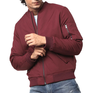 Blouson d'aviateur à fermeture éclair à la mode pour homme, design personnalisé, respirant, d'extérieur, avec doublure chaude, design pour homme - Product Image 1