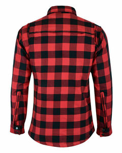 Mens Motorcycle Motorbike <b>Flannel</b> Shirt Lined With Safety Lining Biker <b>Jacket</b> CE Protection - Product Image 4