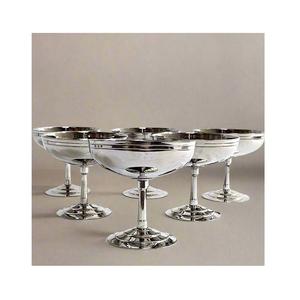 Modern Latest Design Stainless Steel Serving Dessert Ice Cream Cups Mini Glasses Round Footed Ice Cream Cups - Product Image 5