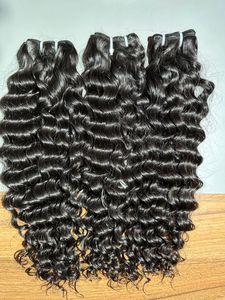 Extensiones de cabello humano de onda profunda cruda superventas con extensión de cabello humano virgen Remy 100% a la venta por exportadores - Product Image 5