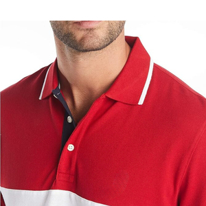 เสื้อโปโลสำหรับผู้ชายเสื้อคอปกลายทางสีล้วนสำหรับโปโลเสื้อโปโลโลโก้ตามสั่ง - Product Image 3