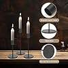 Set of 3 <b>Black</b> Metal Tall Christmas Wedding Decor <b>Candlestick</b> <b>Holders</b> for Home Decoration - Product Image 2