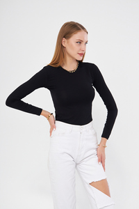 COL ROND MANCHES LONGUES CORPS SOUS-VÊTEMENTS FEMME SOUS-VÊTEMENTS CORPS - Product Image 3