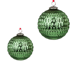 Bola de decoración navideña de Metal verde lujosa a precio de fábrica directo, árbol de Navidad decorativo colgante de alta calidad para el hogar, regalo de vacaciones - Product Image 4