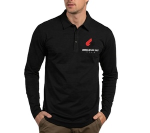 Camiseta Polo Personalizada OEM de Alta Calidad, Color Sólido, Algodón Poliéster, Formal de Negocios, Manga Larga para Hombre - Product Image 1