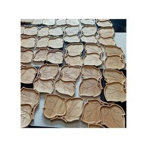 Customized Real Wood Leaf <b>Plate</b> Wooden Engraved Tray Containing Salad Serving <b>Plate</b> Attractive Kitchenware Table <b>Plate</b> - Product Image 1