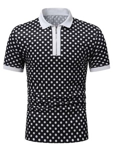Polos décontractés de qualité supérieure pour hommes Chemises de golf unies à manches courtes en coton tricoté et polyester imprimées sur mesure - Product Image 4