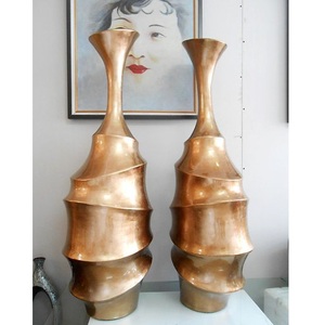 Florero de planta de oro y florero de diseño mejor para la decoración del hogar personalizado hecho a mano mejor decoración interior y diseño hecho a mano - Product Image 4