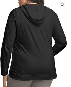 Plus Size SlubCotton Full-Zip Lightweight Womens Hoodie Crop Top Hoodies Coat Factory DHL Ropa de Bangladesh - Product Image 2