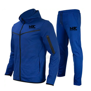 Venta al por mayor de los hombres de manga larga con cremallera chándal personalizable Logo impresión ropa deportiva en diferentes colores 100% poliéster para el invierno - Product Image 5