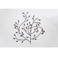 Arte Mural Metálico 3D Retráctil Vertical Moderno Dazglor DC-WD117, Decoración Floral para el Hogar con Color Personalizado, Venta al Por Mayor