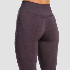 Leggings Capri Deportivos Casuales Dexter, Sin Costuras, Térmicos, Color Gris, Talla XL, Tejido de Punto, Nailon, Spandex, Cintura de Cuero - Product Image 4