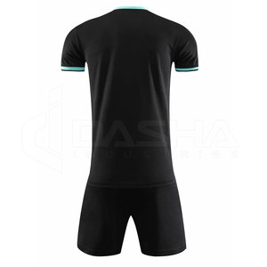 Uniforme de Fútbol Personalizado de Alta Calidad, Transpirable y de Secado Rápido, 100% Poliéster, Nuevo Diseño, Conjunto de Camiseta y Pantalones Cortos, OEM al por Mayor - Product Image 2