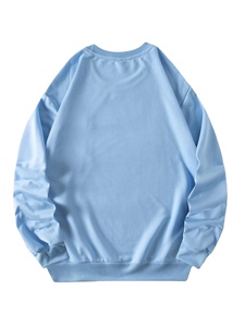 Sweat-shirt à col rond uni de haute qualité en gros, sweat-shirt surdimensionné pour homme, sweat-shirt à col rond personnalisé - Product Image 2