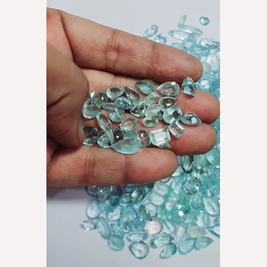 265 piezas de Aguamarina natural 8mm a 20mm baguette ovalada pera faceta 518 Cts lote Iroc ventas corte de piedras preciosas de alta calidad US $394 todo - Product Image 6