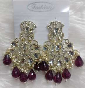 Trendy Modern Indian Freshwater <b>Pearl</b> <b>Earrings</b> for Women | Elegant & Stylish for Casual, Office, or Perfect Daily Wear - Product Image 3