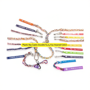 Porte-clés en plastique, porte-clés durable, clip à clés, couleurs assorties - Product Image 3