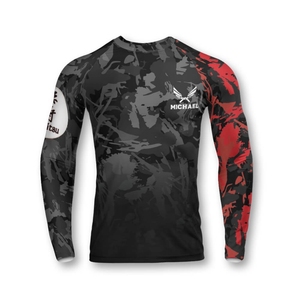 Custom Design Rashguard Long Sleeve Top for Martial Arts <b>Surf</b> Swim and Fitness Breathable Quick Dry Fabric with Logo <b>Printing</b> - Product Image 2