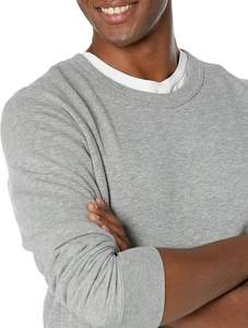 เสื้อสเวตเตอร์ผ้าฝ้ายโอเวอร์ไซส์สำหรับผู้ชายเสื้อสวมหัวคอกลมเสื้อสวมหัวแนวสตรีทเสื้อมีไหล่ปล่อยโลโก้ออกแบบได้ตามต้องการ - Product Image 4