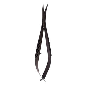 Tijeras de Manicura Profesionales de Acero Inoxidable con Punta Fina para Cutículas y Cejas, Color Negro Personalizado - Product Image 2