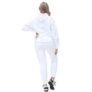 Survêtement à manches longues pour femmes Noir Slim Fit 100% Coton Polaire Survêtement à impression personnalisée Pullover Sports Track Suits pour femmes - Product Image 3