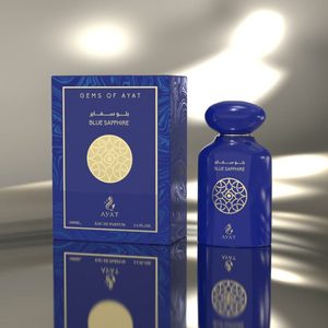 Botella de Perfume de zafiro azul, 100ml, de Ayat, Dubai, larga duración - Product Image 5