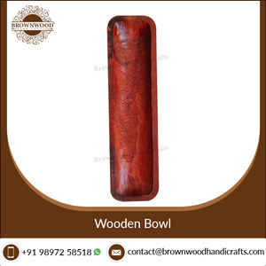 ชามแป้งและสลัดยาวพรีเมี่ยมทำด้วยมือทำจากไม้ดีไซน์ทันสมัยร้านอาหารโรงแรมงานปาร์ตี้ผู้ผลิตอินเดีย - Product Image 5