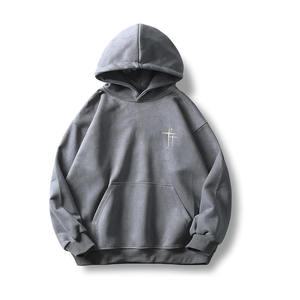 Sweat à capuche pour homme d'hiver - Coupe régulière confortable pour un port quotidien, design minimaliste propre, poche, séchage rapide, respirant, polaire - Product Image 1