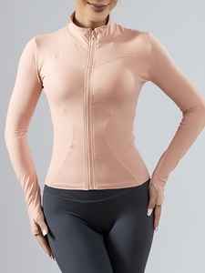 Women Athletic <b>Yoga</b> <b>Jacket</b> Full Zip Stretch Fitness Top Comfortable Workout Running Gym Activewear - Product Image 6