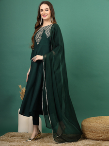 ชุดอินเดียแบบดั้งเดิมชุดสูท salwar kameez มีขอบลูกไม้ชุด najneen dupatta แบบสบายๆของอินเดียและชุดเทศกาล Kurtis จำนวนมาก - Product Image 5