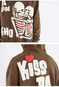 Streetwear personnalisé de haute qualité sweats à capuche de sérigraphie pour hommes style décontracté sérigraphie pour hommes sweats à capuche pour hommes - Product Image 6